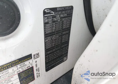 2020 Jaguar F-Pace 30T Prestige z USA, uszkodzony, nr VIN SADCK2GX5LA637913